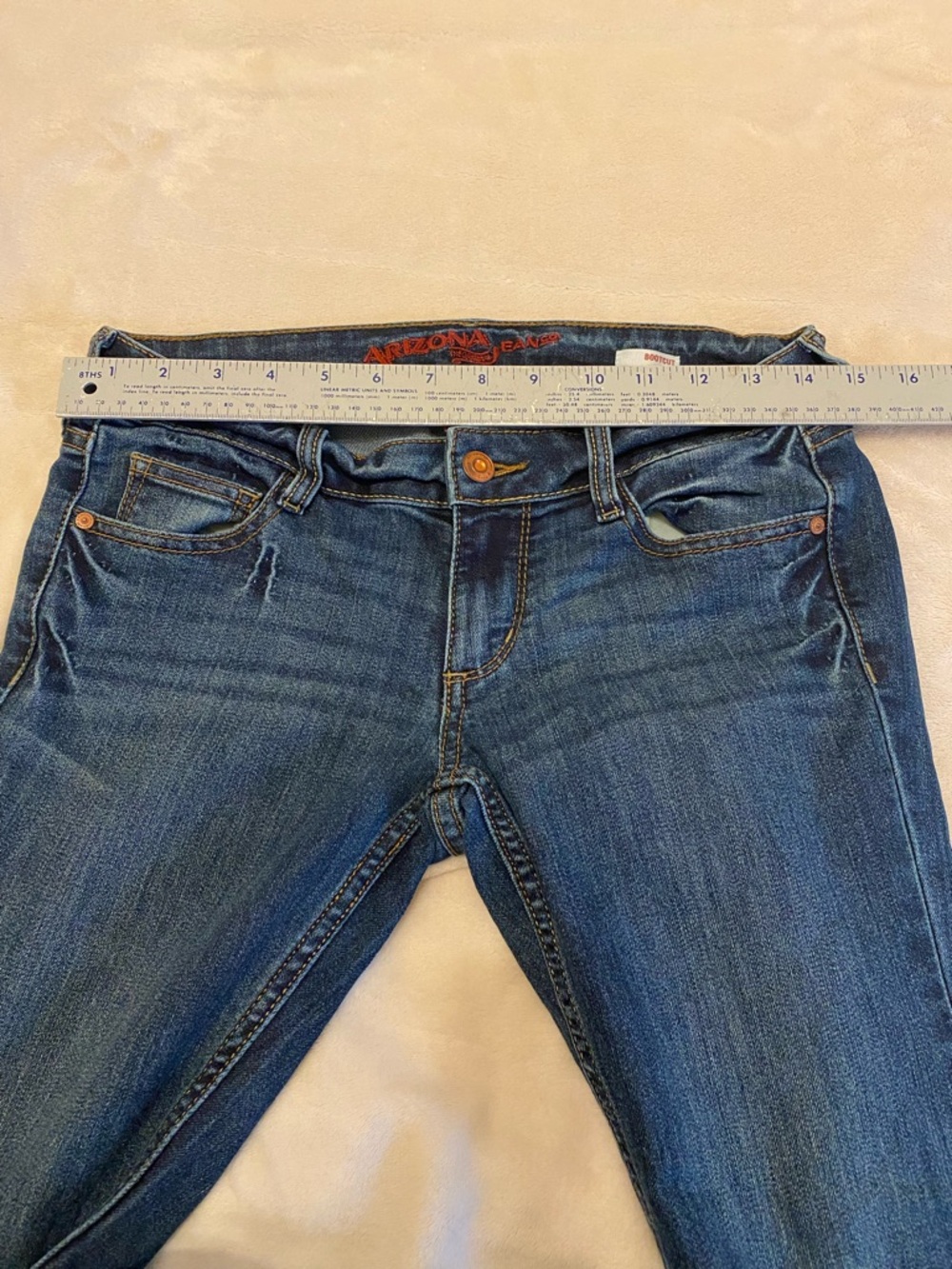 Arizona Jean Company Dark Blue Short Bootcut Jeans - Picture 11 of 13